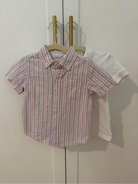 LOT OF 2 Janie and Jack Shirts 2T